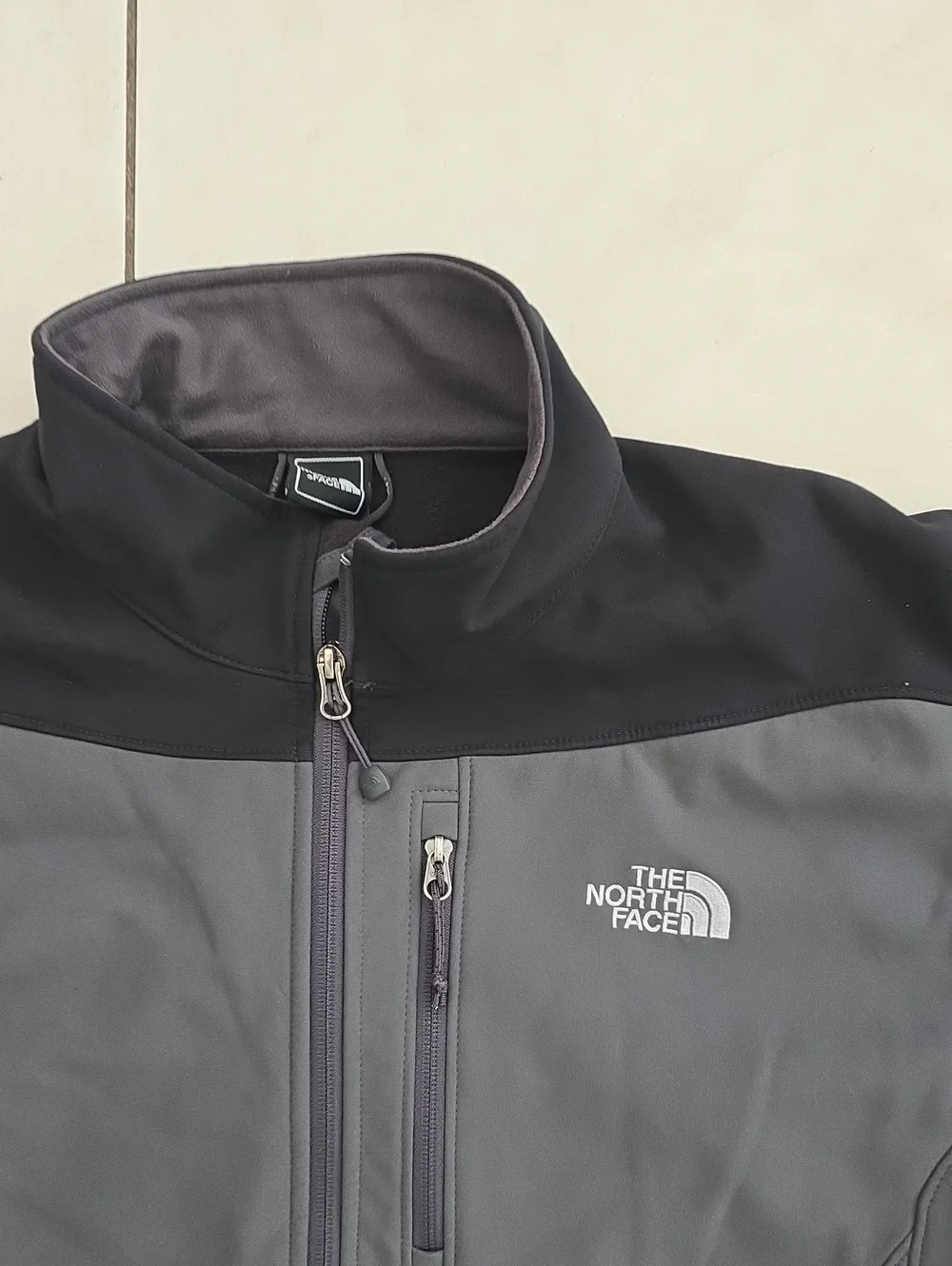 The North Face Black and Gray Performance Softshell Jacket, Used